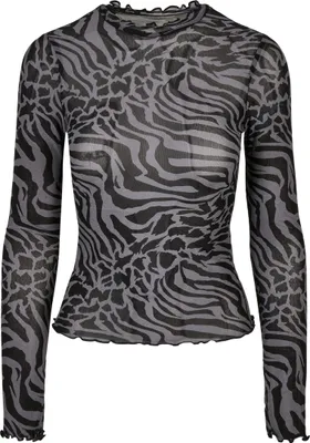 Produktbild von Urban Classics Ladies - Mesh Turtleneck Longsleeve - 5XL
