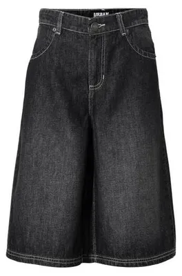 Produktbild von Urban Classics Short Damen Ladies Denim Bermuda schwarz Basics 100% Baumwolle 31