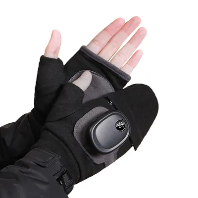 Produktbild von Beheizbare Handschuhe, 3 Heizstufen Elastizität Fahrradhandschuhe mit Bildschirm, Wiederaufladbare,für Radfahren, Wandern, Skifahren