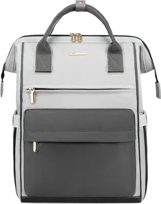Obrázek produktu pro LOVEVOOK Školní batoh Dívky Teenage Boys 15,6 palců Laptop USB nabíjecí port Grey Blue