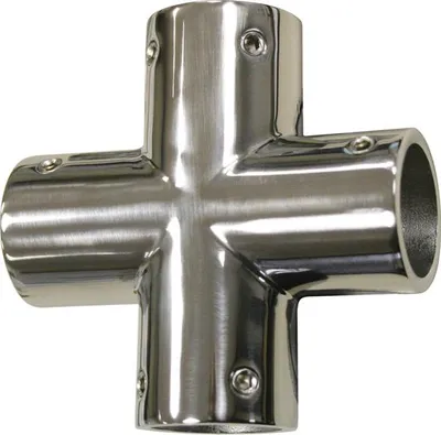 Produktbild von Relingfitting Kreuzverbindung für Rundrohr Ø 25 mm Edelstahl V4A
