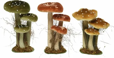 Immagine prodotto di Figurina decorativa di funghi 14 x 18 x 26 cm