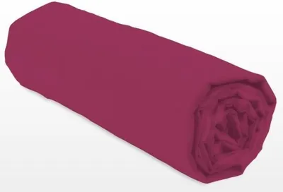 Image de Drap-housse 160x200+30 cm, Fuchsia, 100% coton, LOVELY HOME LH71611