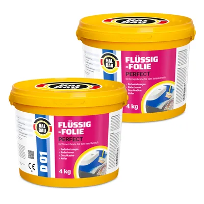 Obrázok produktu pre Vnútorná tekutá fólia 8 kg Kúpeľňa Hydroizolácia Pružná izolácia HALBAU D01