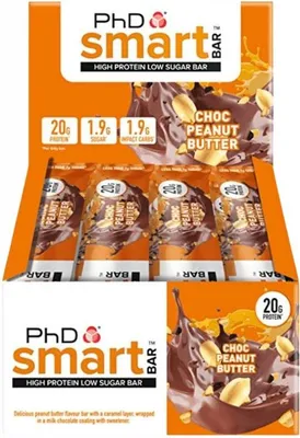 Produktbild von PhD Smart Bar (12x64g) Choc Peanut Butter - Riegel - Protein-Riegel
