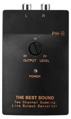Zdjęcie produktu dla 50 W konwerter audio samochodowy 2-kanałowy 20 Hz do 20 kHz RCA konwerter wyjścia liniowego do samochodów