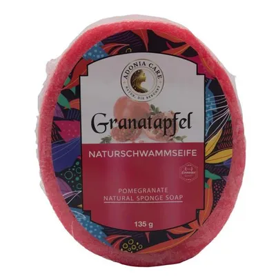Produktbild von Granatapfel-Naturschwammseife mit Luffa (135 g)