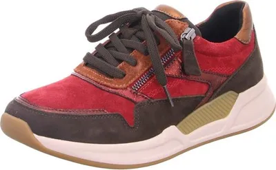 Produktbild von Gabor ROLLINGSOFT Damenschuhe - sportliche Schnür- Halbschuhe rot Freizeit NEU