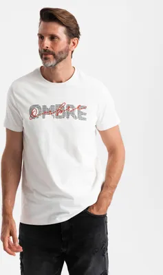 Immagine prodotto di Ombre Clothing T-shirt da uomo a maniche corte Ropata bianco S