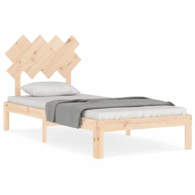 Image de vidaXL Lit en bois massif sans matelas 90x200 pin