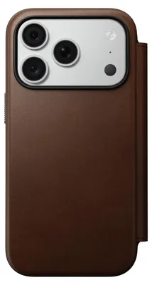 Obrázek produktu pro Nomad Modern Leather Folio, brown - iPhone 18 Pro/17 Pro