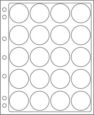 Produktbild von Kunststoffhüllen ENCAP, für 20 Münzen mit einem InnenØ von 39 bis 41 mm