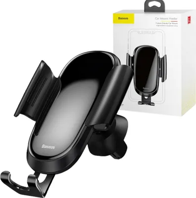 Immagine prodotto di Baseus Supporto per telefono da auto a gravità (nero)