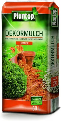 Image de Nohel Garden Paillis d'écorce PLANTOP orange décoratif 50l