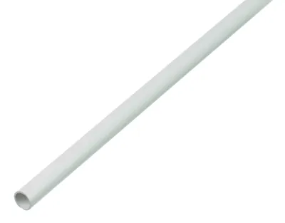 Image de Alberts 484927 Tube rond, plastique, blanc, 1000 x 10 x 1 mm