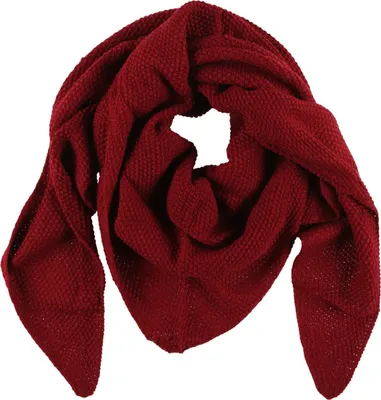 Produktbild von XXL Schal Damen Stricktuch Dreiecksschal WinterschalWeinrot