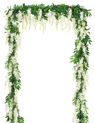 Image de Fleurs artificielles en vigne de glycine pour la décoration de mariage