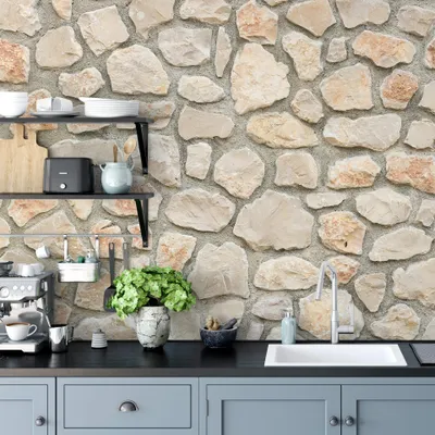 Produktbild von A.S. Création Vlies Fototapete Stein Creme Natural Stone Wall I DD118979  Tapete