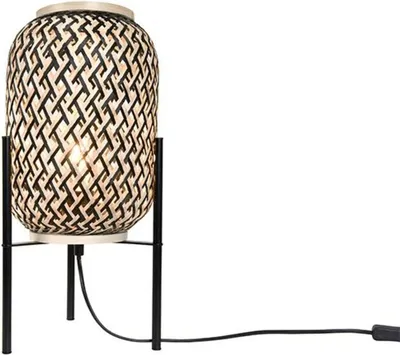 Imagen del producto de Lámpara de mesa ACA con 1 portalámparas E27, bambú, diámetro 20 cm, altura 43 cm, modelo SAHARA AR3191T43NB