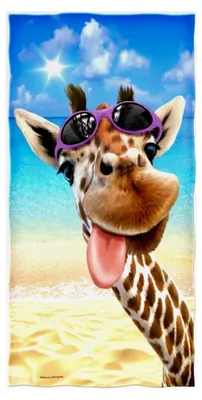 Produktbild von Badetuch Giraffe - 70 cm x 140 cm