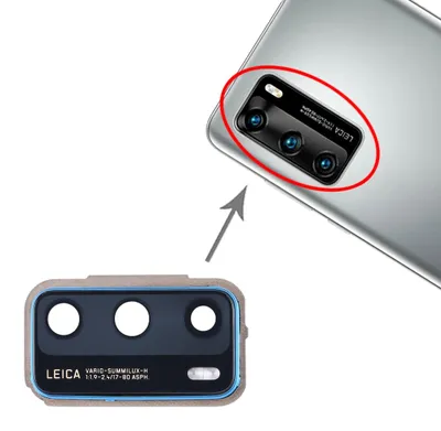 Obrázek produktu pro Kryt objektivu fotoaparátu pro Huawei P40, modrý, náhradní díl, příslušenství pro opravu