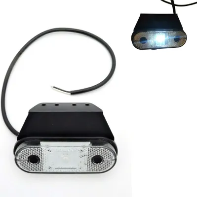 Produktbild von LED Begrenzungsleuchte 12/24V Umrissleuchte Anhänger LKW 120x74x45 mm weiß