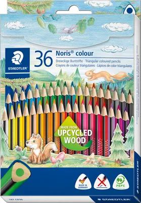 Produktbild von STAEDTLER Dreikant-Buntstift Noris colour 36er Kartonetui
