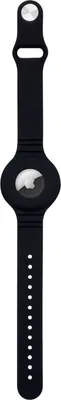 Image de Silicone Housse de protection Bande compatible avec Air Tag Bracelet GPS Anti-Lost Noir