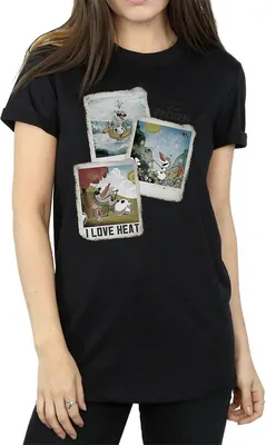 Image de Frozen - T-shirt pour femme BI1573 (XL) (Noir)