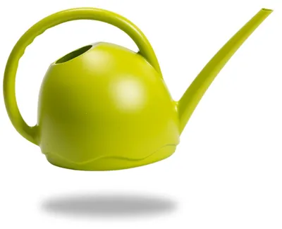 Gießkanne aus Kunststoff, 1,8 l, grün, mit langer Tülle