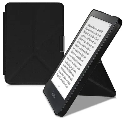 Produktbild von kwmobile Schutzhülle für Kobo Clara HD Hülle - Kunstleder Case - eReader Klapphülle mit Auto Sleep Funktion - Cover mit Ständer - Schwarz