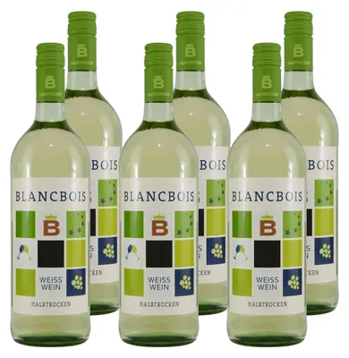 Produktbild von Blancbois Weisswein -halbtrocken- (6 x 1,0L)