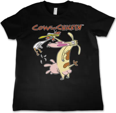 Produktbild von Cow and Chicken Kids T-Shirt - 8Years-M - Black
