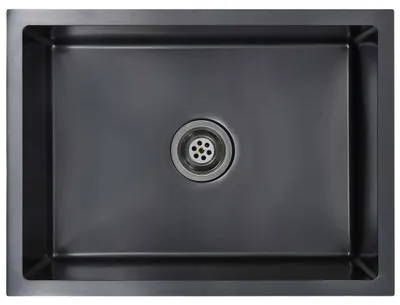 Produktbild von vidaXL Handgefertigte Küchenspüle Schwarz Edelstahl