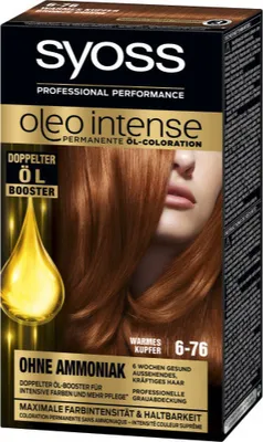 Produktbild von Syoss Oleo Intensive Haarfarbe, Orange Kupfer, 115 ml