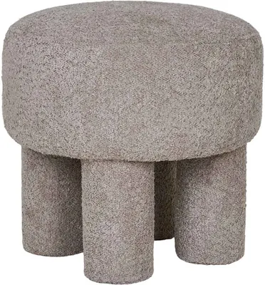 Obrázok produktu pre House Collection Bouclé puf Ø 43 cm Ida Grau