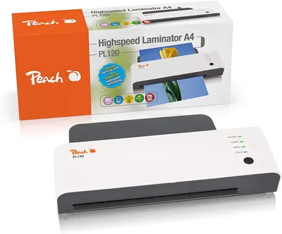 Productafbeelding van PEACH Laminovaapparaat Highspeed PL120, A4, 2x125 micron, met snelle opwarmfunctie