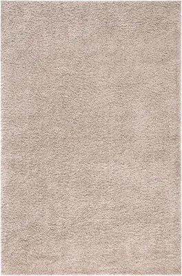 Produktbild von Shaggy Hochflor Teppich Wohnzimmer - 120x170 cm - Sand-Beige - Einfarbige Schlafzimmer-Teppiche
