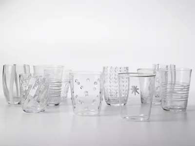 Obrázek produktu pro ZAFFERANO Melting Pot 6 mixovacích sklenic Bicolour Transparent