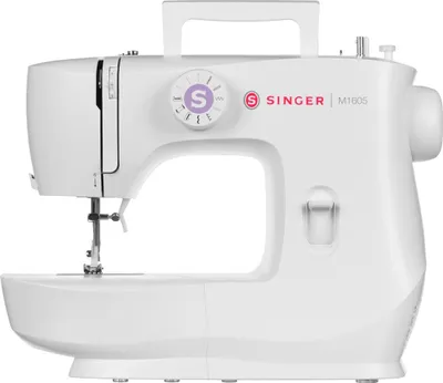 Produktbild von SINGER M1605, Weiß, Nähen, 4 Step, Drehregler, Elektro, 425 mm