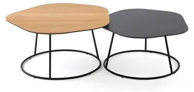 Obrázek produktu pro Designový konferenční stolek odkládací stolek Stolek do obývacího pokoje Konferenční stolek 2ks