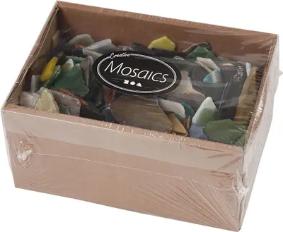 Produktbild von Creativ Company Mosaiksteine, Junge/Mädchen, Kind, Glas, Gemischte Farben, 2 kg