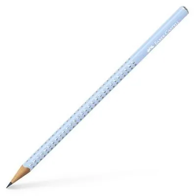 Grafitová ceruzka, B, trojhranná, FABER-CASTELL "Sparkle", perleťová nebeská modrá