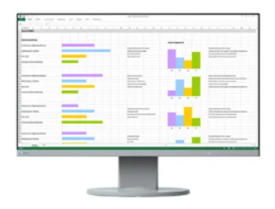 Produktbild von EIZO FlexScan EV2450-GY, 60,5 cm (23.8"), 1920 x 1080 Pixel, Full HD, LED, 5 ms, Grau