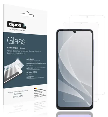 Immagine prodotto di 2x Pellicola Protettiva per Samsung Galaxy A07s Protezione opaco Vetro Flessibile 9H dipos