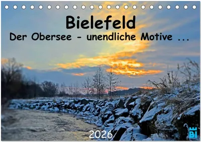 Produktbild von Bielefeld - Der Obersee - unendliche Motive... (Tischkalender 2026 DIN A5 quer), CALVENDO Monatskalender