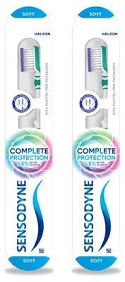 Produktbild von 2 x Sensodyne Complete Protection Soft Zahnbürste - Vorteilspackung - 2 Stücke