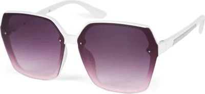 Produktbild von styleBREAKER Damen Butterfly Sonnenbrille mit großen rechteckigen Polycarbonat Gläsern Metall Verzierung, Oversize 09020140
