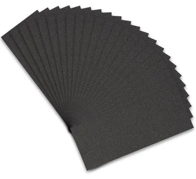 Produktbild von Schleifpapier Set 240 Körnung, 21 Stück, Nass und Trocken, Siliziumkarbid, 23 x 9 cm