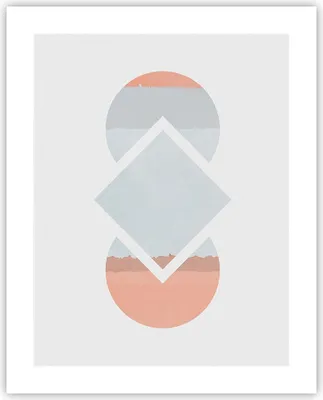 Produktbild von Poster - Poster ohne Rahmen - Stück Geometrisch Diamant - 40x50 cm - Wand Bild - Wanddeko - Wandbilder - Kunstposter - Wandposter - Bilder - Kunstdruck - Wanddekoration - Wandbild - P2XPA40x50-4690